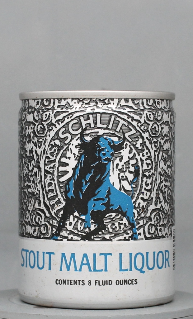 Schlitz Stout Malt Liquor 8 Oz Button Top Can