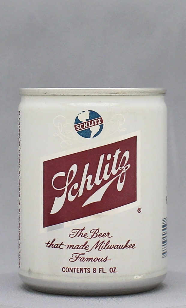 Schlitz Beer 8 Oz Tab Top Can