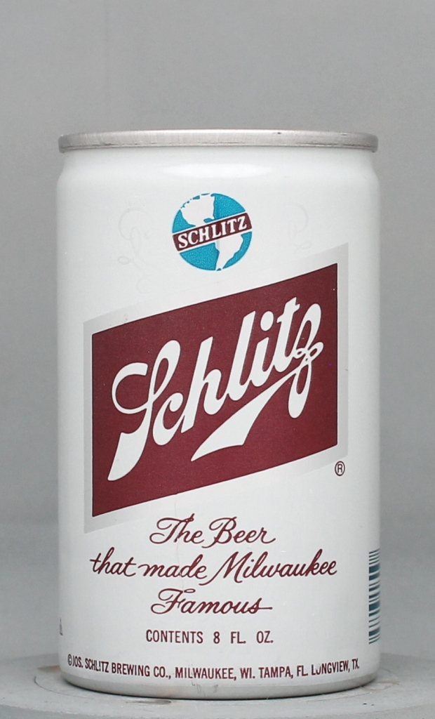 Schlitz Beer 8 Oz Tab Top Can