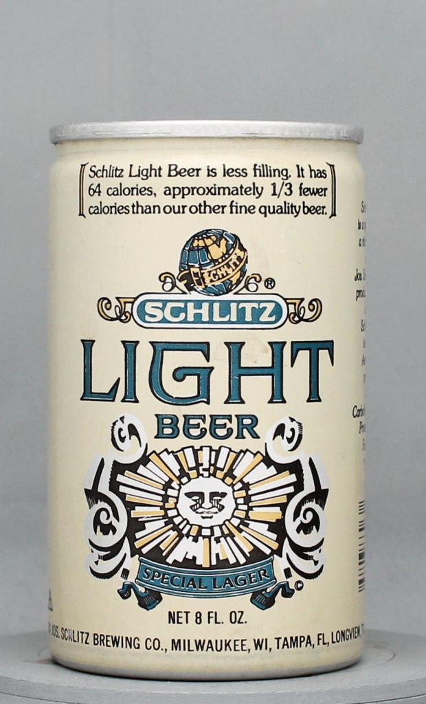 Schlitz Light Special Lager Beer 8 Oz Tab Top Can