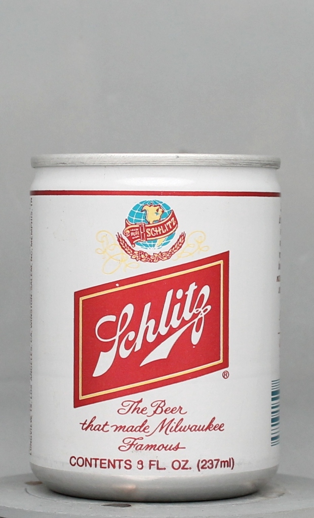 Schlitz Beer 8 Oz Tab Top Can