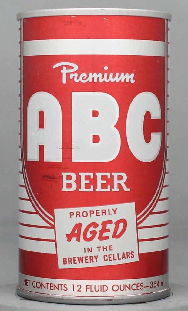 ABC Premium Beer 12 Oz Tab Top Can