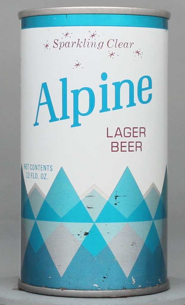 Alpine Lager Beer 12 Oz Tab Top Can