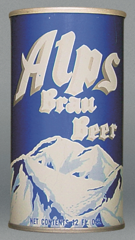 Alps Brau Beer 12 Oz Zip/Tab Top Can