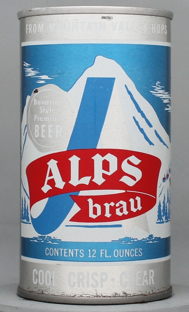 Alps Brau Bavarian Style Beer 12 Oz Tab Top Can