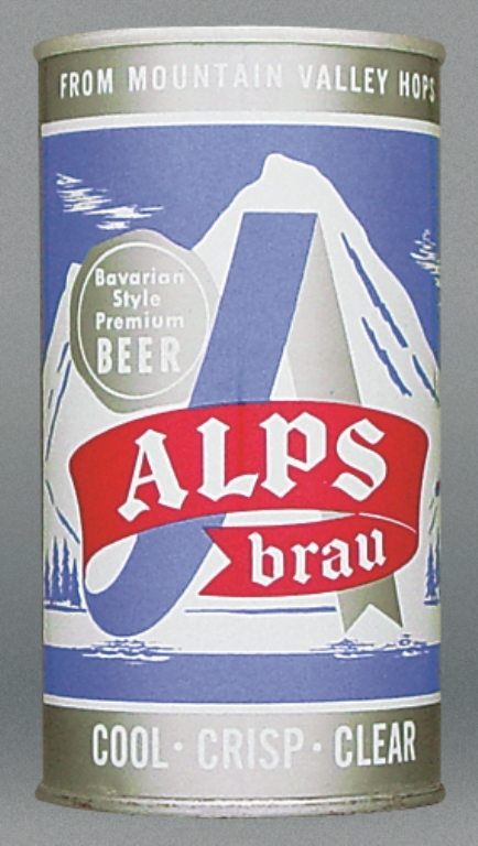 Alps Brau Bavarian Style Premium Beer 12 Oz Zip/Tab Top Can