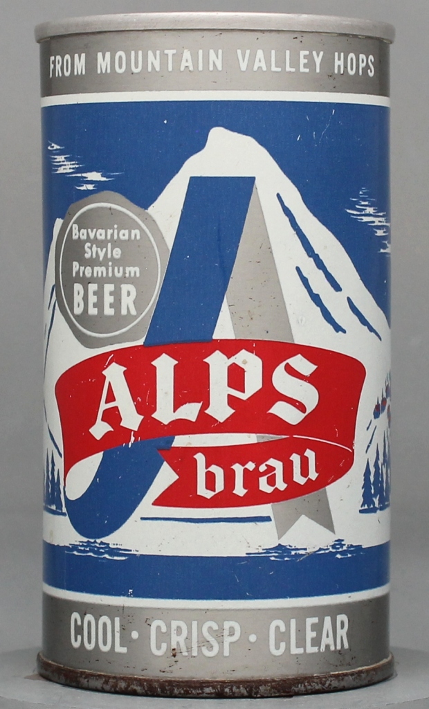 Alps Brau Bavarian Style Premium Beer 12 Oz Tab Top Can