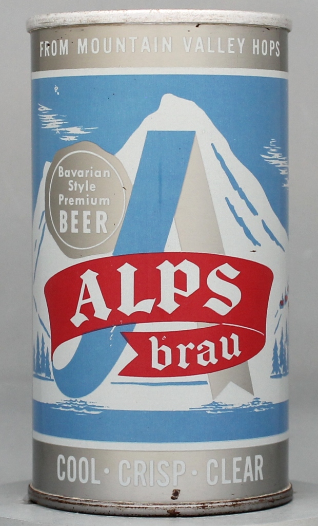 Alps Brau Bavarian Style Premium Beer 12 Oz Tab Top Can