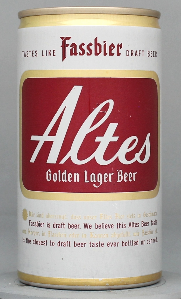 Altes Golden Lager Beer 12 Oz Tab Top Can