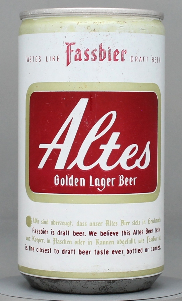 Altes Golden Lager Beer 12 Oz Tab/Stay Top Can