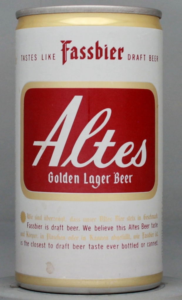 Altes Golden Lager Beer 12 Oz Tab Top Can