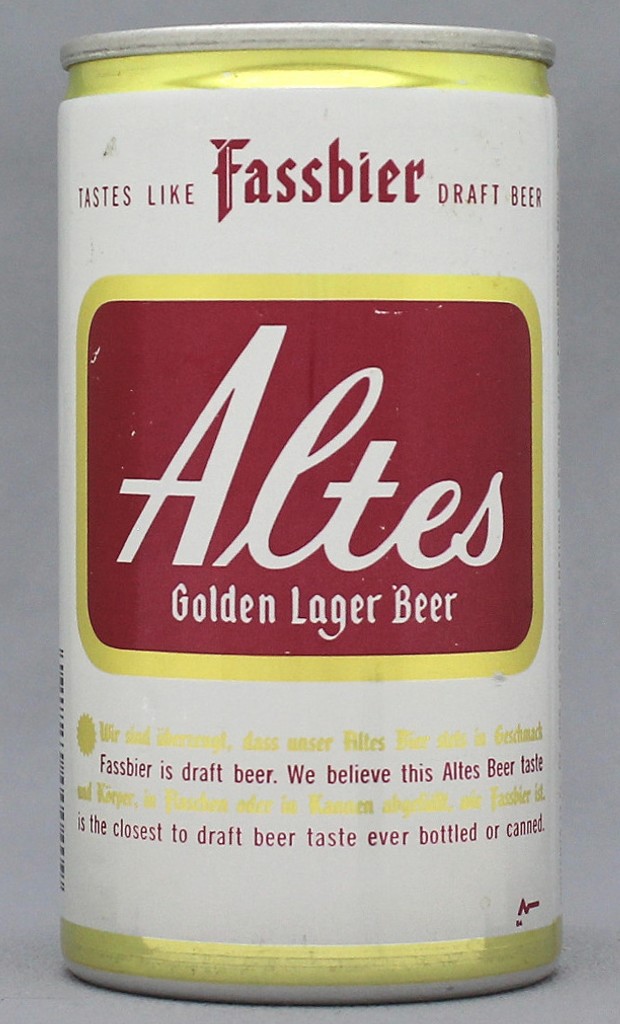 Altes Golden Lager Beer 12 Oz Tab Top Can