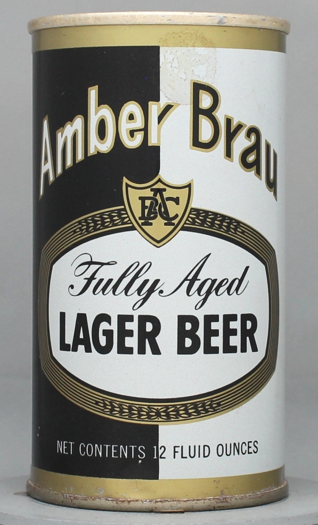Amber Brau Lager Beer 12 Oz Tab Top Can