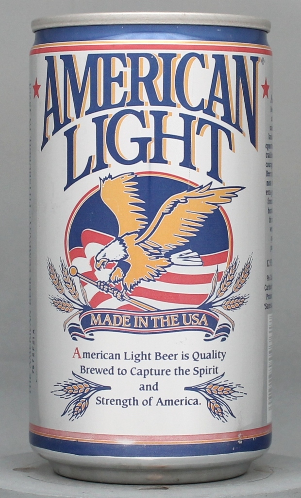 American Light Beer 12 Oz Tab Top Can