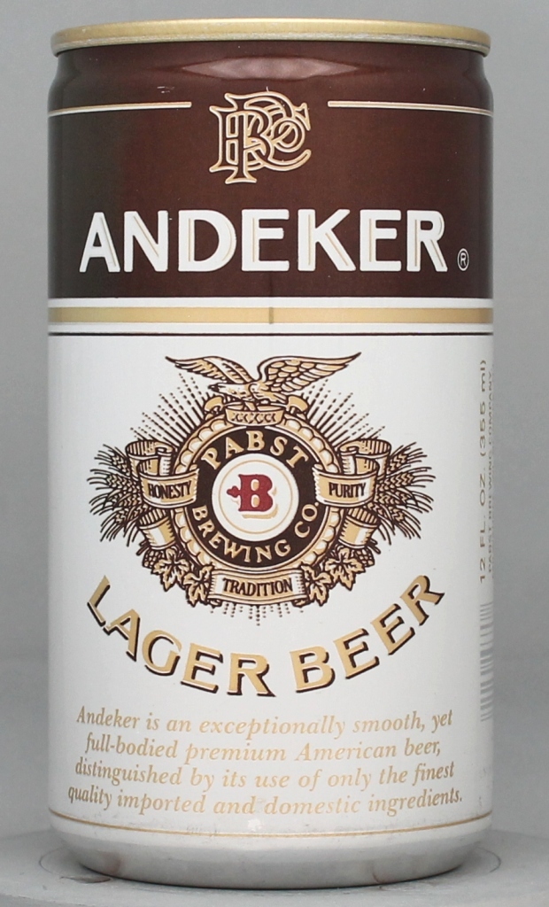 Andeker Lager Beer 12 Oz Tab/Stay Top Can