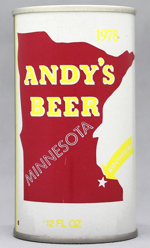 Andy's Beer 12 Oz Tab Top Can