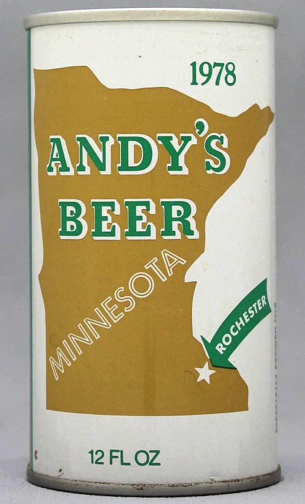 Andy's Beer 12 Oz Tab Top Can