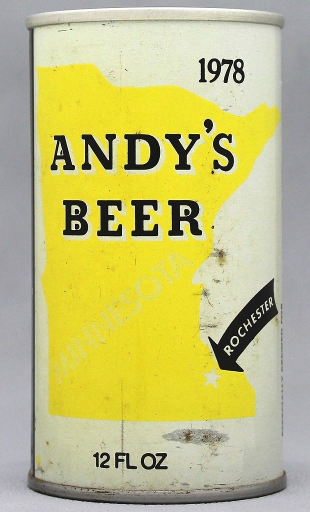 Andy's Beer 12 Oz Tab Top Can