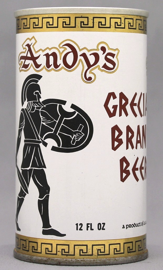 Andy's Grecian Brand Beer 12 Oz Tab Top Can