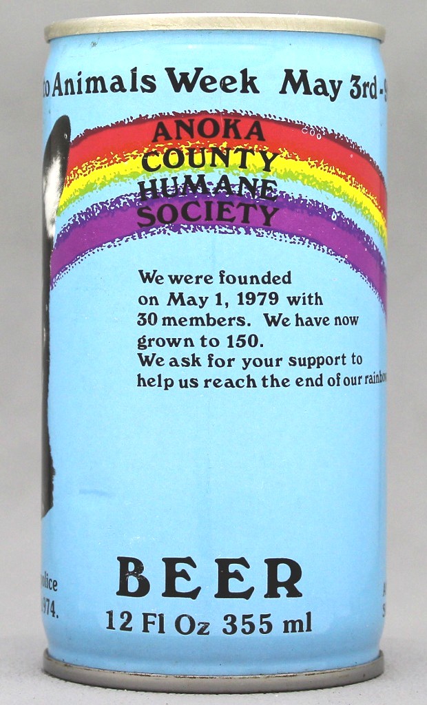 Anoka County Humane Society Beer 12 Oz Tab Top Can