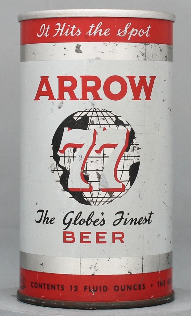 Arrow 77 The Globe's Finest Beer 12 Oz Zip Top Can