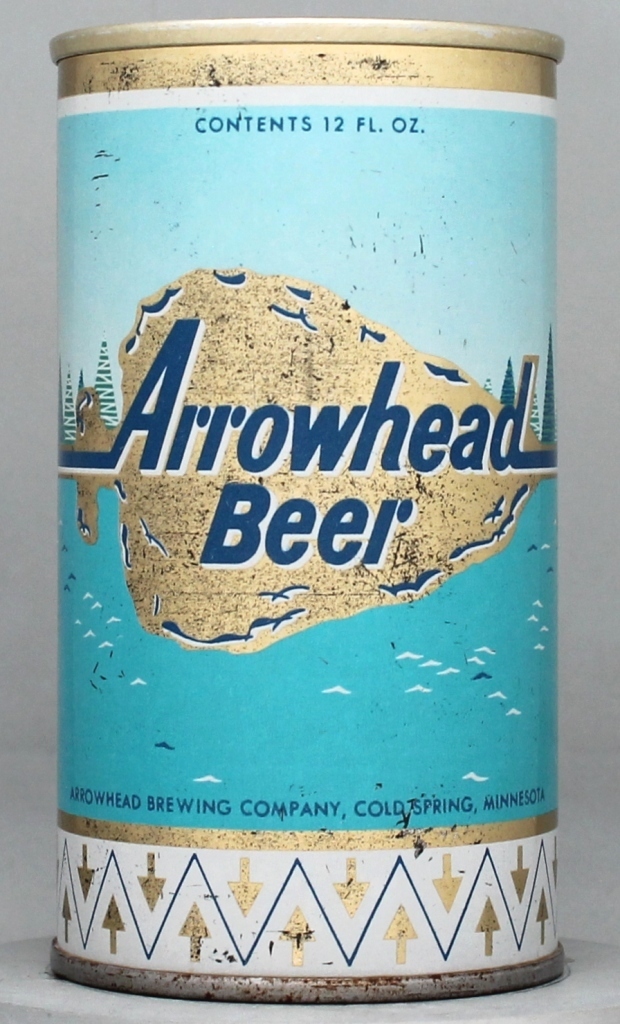 Arrowhead Beer 12 Oz Zip/Tab Top Can