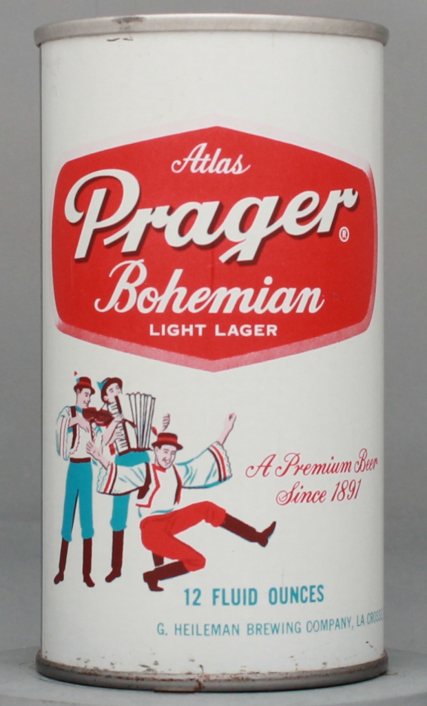 Atlas Prager Bohemian Light Lager Beer 12 Oz Tab Top Can