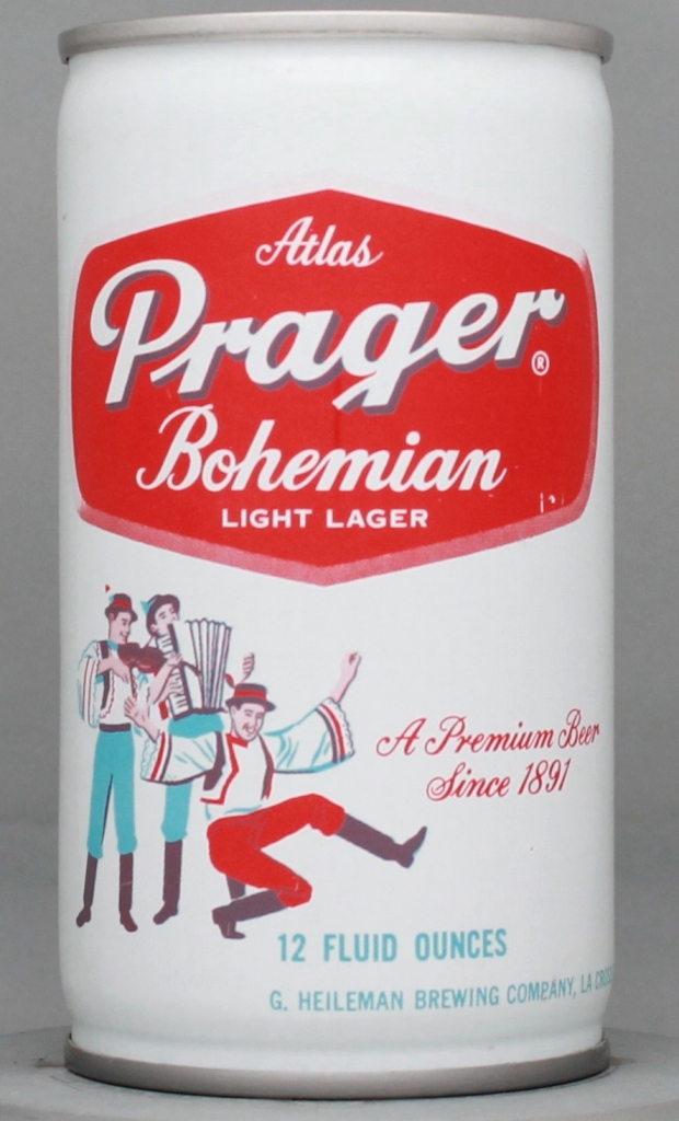 Atlas Prager Bohemian Light Lager Beer 12 Oz Tab/Bank Top Can