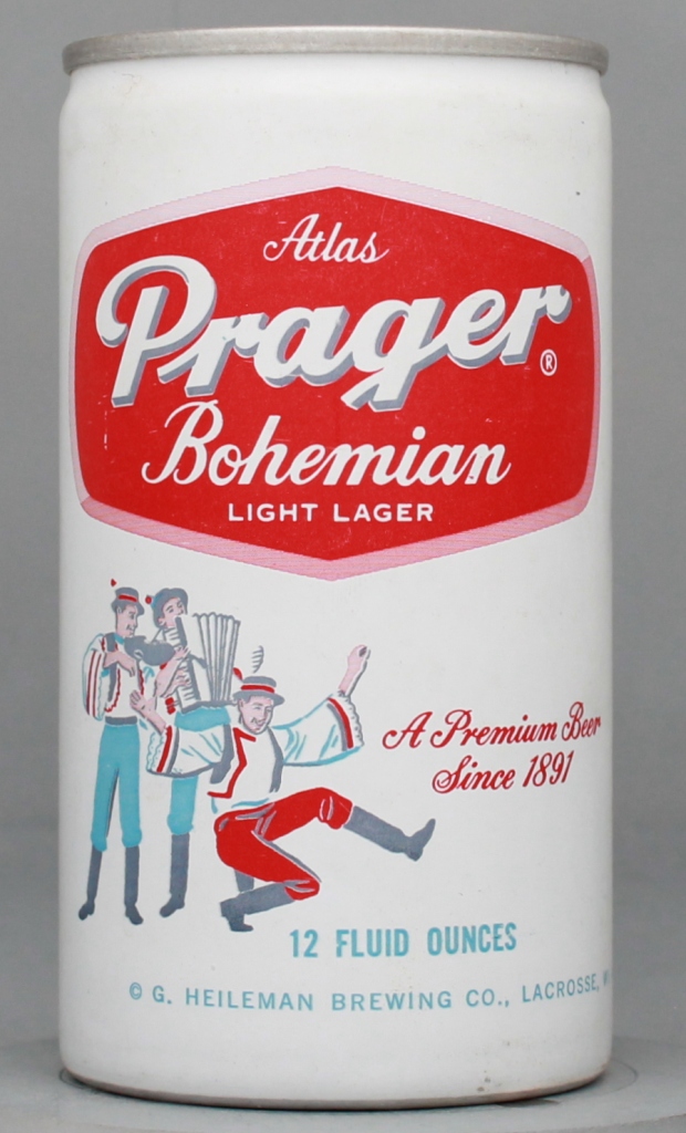 Atlas Prager Bohemian Light Lager Beer 12 Oz Tab Top Can
