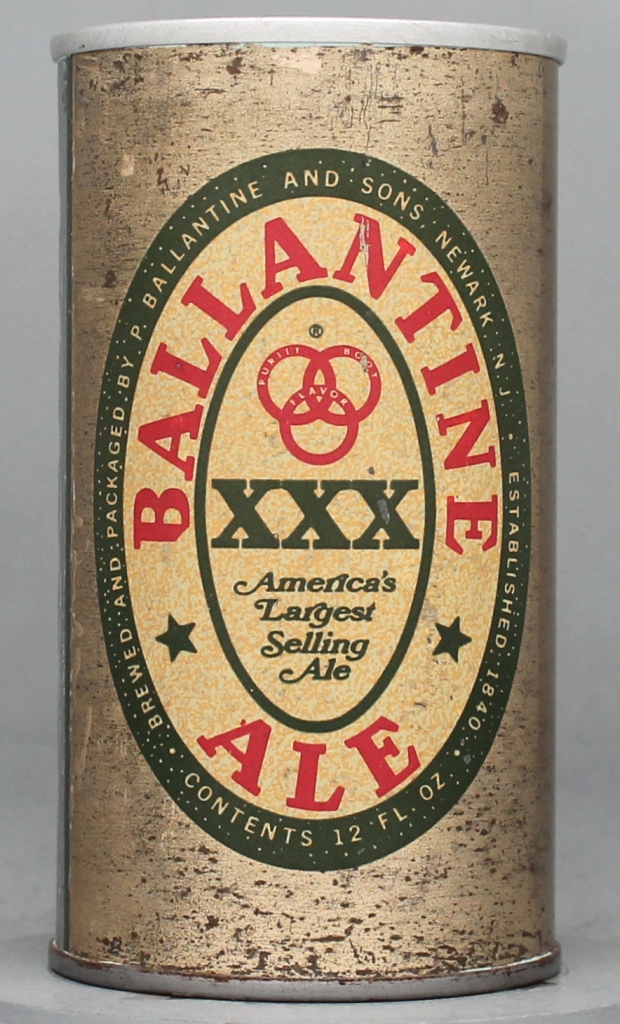 Ballantine XXX Ale 12 Oz Tab Top Can