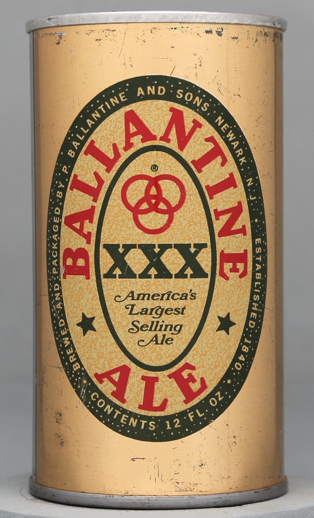 Ballantine XXX Ale 12 Oz Tab Top Can