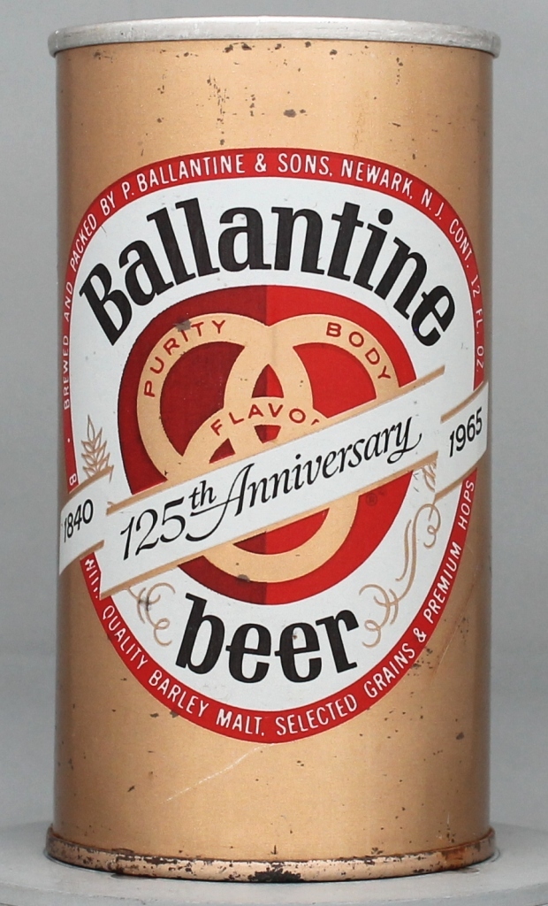 Ballantine 125th Anniversary Beer 12 Oz Zip Top Can