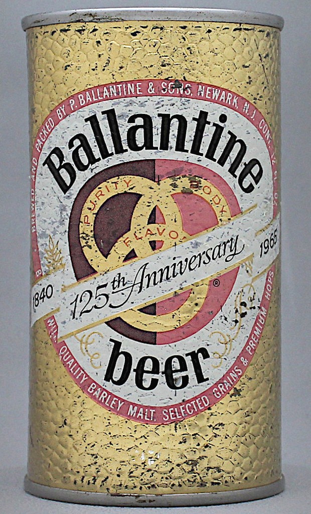 Ballantine 125th Anniversary Beer 12 Oz Tab Top Can