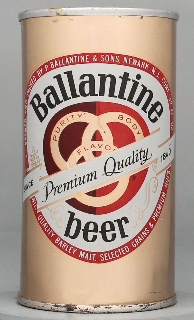 Ballantine Premium Quality Beer 12 Oz Tab Top Can