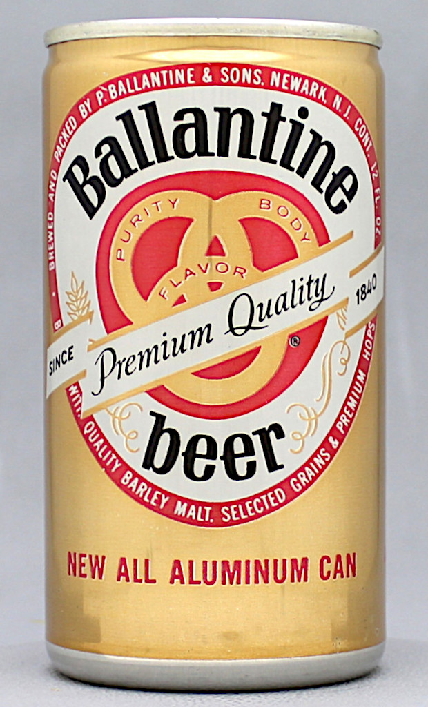 Ballantine Premium Quality Beer 12 Oz Tab Top Can