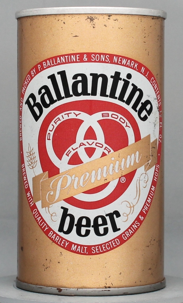 Ballantine Premium Beer 12 Oz Tab Top Can