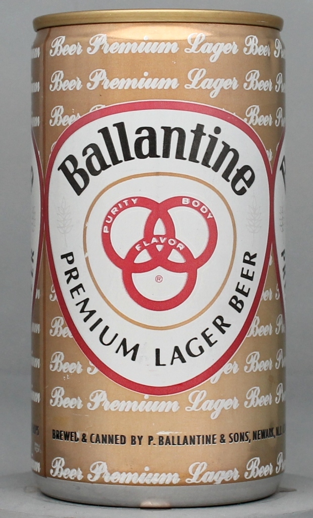 Ballantine Premium Lager Beer 12 Oz Tab Top Can