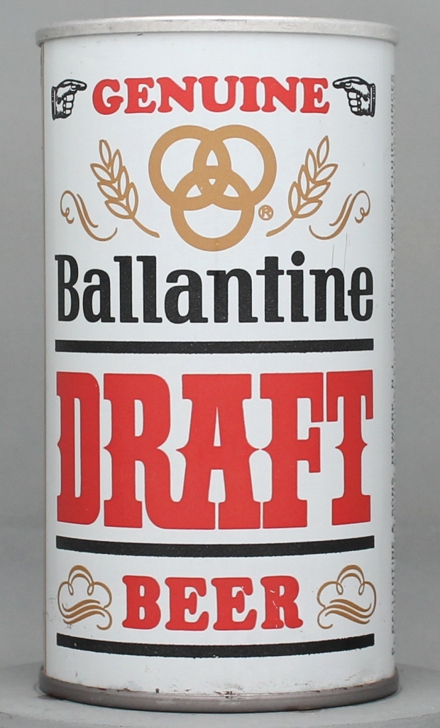 Ballantine Genuine Draft 12 Oz Tab Top Can