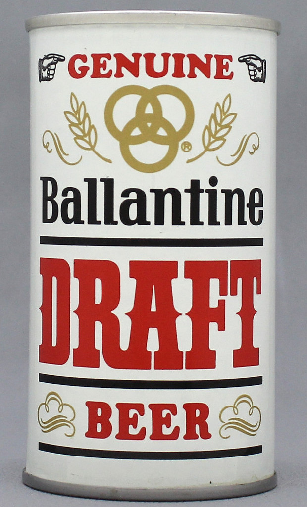 Ballantine Genuine Draft 12 Oz Tab Top Can