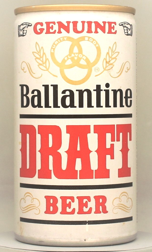 Ballantine Genuine Draft 12 Oz Tab Top Can