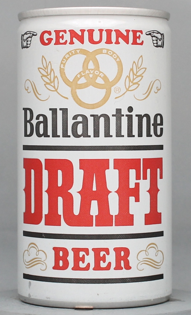 Ballantine Genuine Draft 12 Oz Tab Top Can