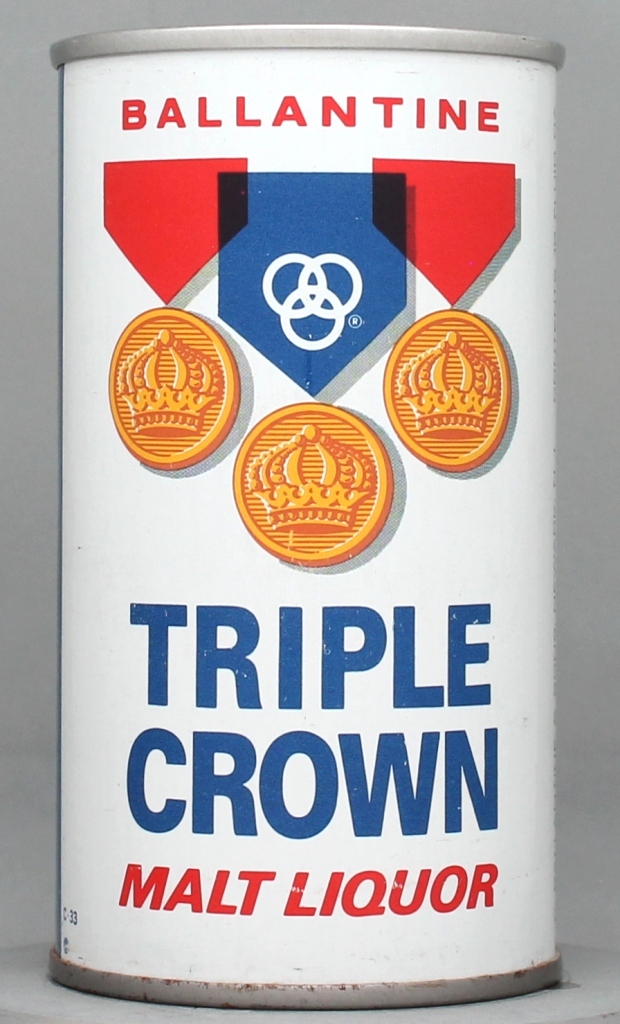 Ballantine Triple Crown Malt Liquor 12 Oz Zip/Tab Top Can