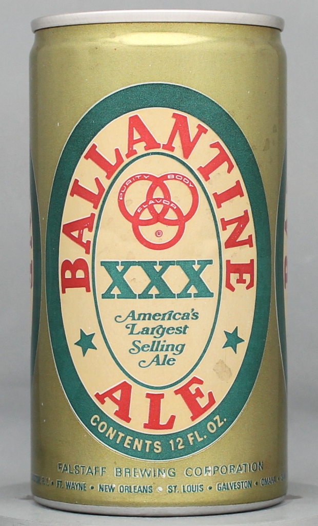 Ballantine XXX Ale 12 Oz Tab Top Can