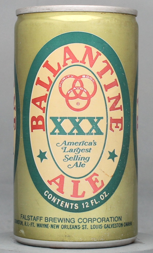 Ballantine XXX Ale 12 Oz Tab Top Can