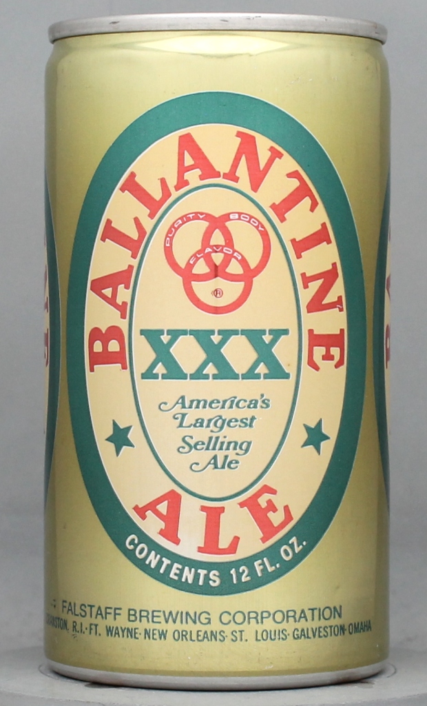 Ballantine XXX Ale 12 Oz Tab Top Can