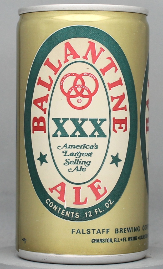 Ballantine XXX Ale 12 Oz Tab Top Can