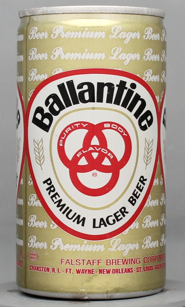 Ballantine Premium Lager Beer 12 Oz Tab Top Can