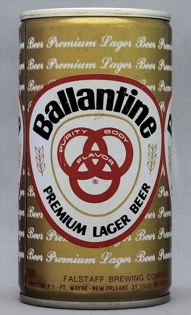 Ballantine Premium Lager Beer 12 Oz Tab Top Can
