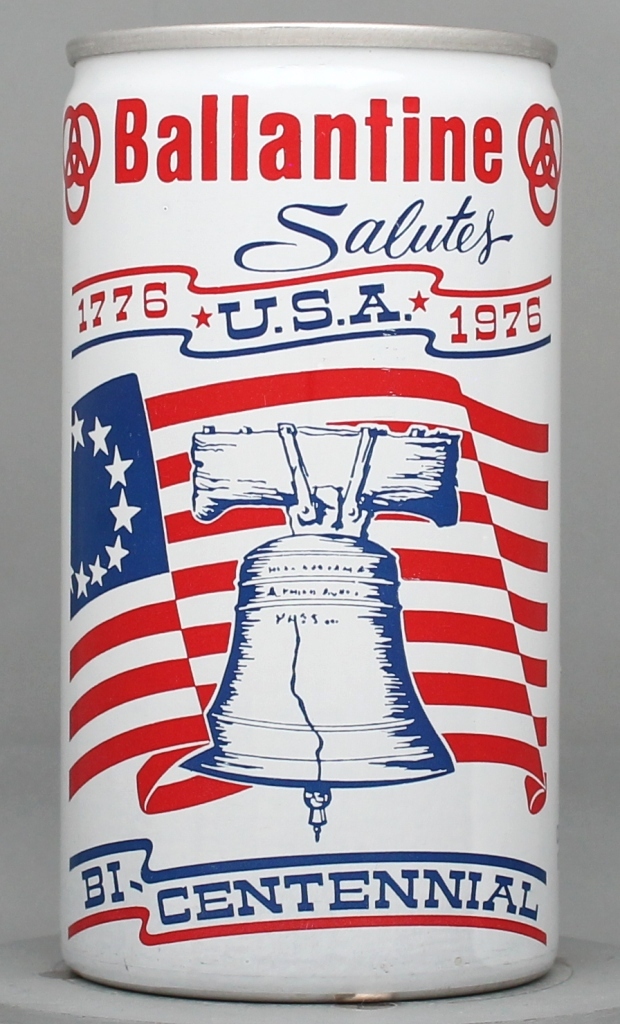 Ballantine Salutes Beer 12 Oz Tab Top Can