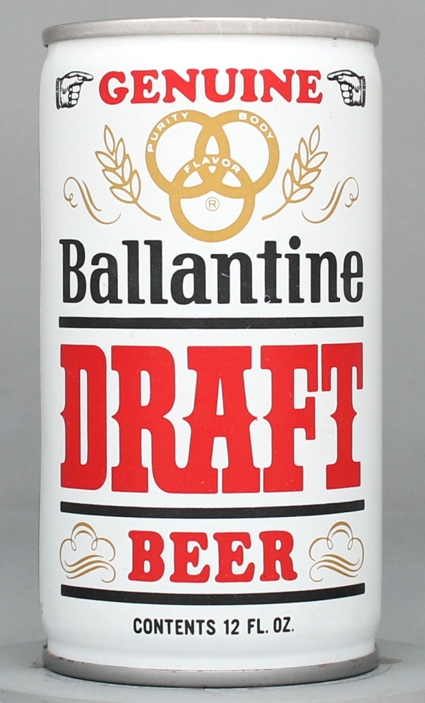 Ballantine Draft 12 Oz Tab Top Can